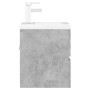 Mueble con lavabo aglomerado gris hormigón de vidaXL, Tocadores de baño - Ref: Foro24-3071625, Precio: 162,03 €, Descuento: %