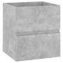 Mueble con lavabo aglomerado gris hormigón de vidaXL, Tocadores de baño - Ref: Foro24-3071625, Precio: 162,03 €, Descuento: %