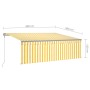 Automatic awning LED blind wind sensor yellow 4x3m by vidaXL, Awnings - Ref: Foro24-3069433, Price: 607,82 €, Discount: %