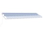 Automatic blue and white freestanding awning 600x300 cm by vidaXL, Awnings - Ref: Foro24-3069606, Price: 658,71 €, Discount: %