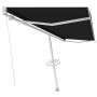 Toldo de pie retráctil manual gris antracita 500x300 cm de vidaXL, Toldos - Ref: Foro24-3069579, Precio: 527,99 €, Descuento: %