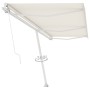 Toldo de pie retráctil manual crema 600x300 cm de vidaXL, Toldos - Ref: Foro24-3069597, Precio: 654,59 €, Descuento: %