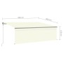 Automatic retractable awning with a 4.5x3 m cream-colored blind. by vidaXL, Awnings - Ref: Foro24-3069447, Price: 484,35 €, D...