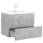 Mueble con lavabo madera de ingeniería gris hormigón de vidaXL, Tocadores de baño - Ref: Foro24-3071634, Precio: 204,05 €, De...