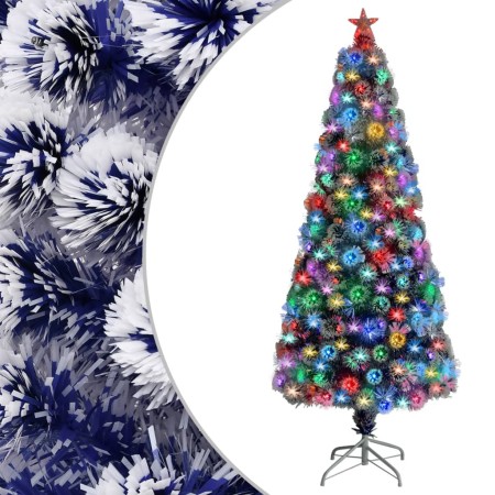 Weihnachtsbaum mit weißer und blauer Lichterkette 180 cm von vidaXL, Weihnachtsbäume - Ref: Foro24-328457, Preis: 92,49 €, Ra...