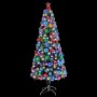 White and blue 180 cm Christmas tree with fiber optic lights by vidaXL, Christmas trees - Ref: Foro24-328457, Price: 104,31 €...