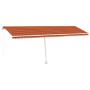 Orange and brown manual retractable foot awning 600x300 cm by vidaXL, Awnings - Ref: Foro24-3069600, Price: 642,80 €, Discoun...