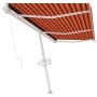 Orange and brown manual retractable foot awning 600x300 cm by vidaXL, Awnings - Ref: Foro24-3069600, Price: 642,80 €, Discoun...