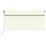 Toldo automático con persiana LED sensor de viento crema 3x2,5m de vidaXL, Toldos - Ref: Foro24-3069392, Precio: 537,53 €, De...