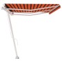 Orange and brown manual retractable foot awning 600x300 cm by vidaXL, Awnings - Ref: Foro24-3069600, Price: 642,80 €, Discoun...