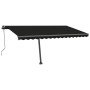 Toldo automático LED sensor de viento gris antracita 400x300 cm de vidaXL, Toldos - Ref: Foro24-3069754, Precio: 688,26 €, De...