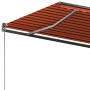 Orange and brown automatic standing awning 350x250 cm by vidaXL, Awnings - Ref: Foro24-3069730, Price: 485,45 €, Discount: %