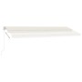 Toldo de pie retráctil manual crema 500x350 cm de vidaXL, Toldos - Ref: Foro24-3069657, Precio: 537,94 €, Descuento: %