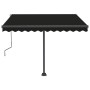 Toldo de pie retráctil manual gris antracita 300x250 cm de vidaXL, Toldos - Ref: Foro24-3069699, Precio: 306,28 €, Descuento: %