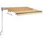 Toldo manual retráctil con LED amarillo y blanco 350x250 cm de vidaXL, Toldos - Ref: Foro24-3069723, Precio: 509,26 €, Descue...