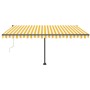 Automatic awning with wind sensor LED yellow white 450x350cm by vidaXL, Awnings - Ref: Foro24-3069853, Price: 725,01 €, Disco...