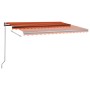 Toldo de pie automático naranja y marrón 400x300 cm de vidaXL, Toldos - Ref: Foro24-3069750, Precio: 530,99 €, Descuento: %