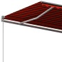 Toldo de pie automático naranja y marrón 400x300 cm de vidaXL, Toldos - Ref: Foro24-3069750, Precio: 530,99 €, Descuento: %