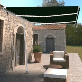 Automatic awning with LED and wind sensor anthracite 350x250cm by vidaXL, Awnings - Ref: Foro24-3069534, Price: 582,68 €, Dis...