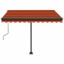 Toldo de pie retráctil manual naranja y marrón 300x250 cm de vidaXL, Toldos - Ref: Foro24-3069700, Precio: 306,28 €, Descuent...