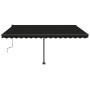 Toldo manual retráctil con LED gris antracita 400x350 cm de vidaXL, Toldos - Ref: Foro24-3069824, Precio: 563,57 €, Descuento: %