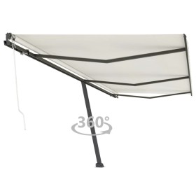 Automatic freestanding cream-colored awning 600x300 cm by vidaXL, Awnings - Ref: Foro24-3069807, Price: 703,84 €, Discount: %