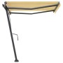 Toldo de pie automático amarillo y blanco 300x250 cm de vidaXL, Toldos - Ref: Foro24-3069708, Precio: 403,29 €, Descuento: %