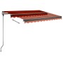 Toldo de pie retráctil manual naranja y marrón 350x250 cm de vidaXL, Toldos - Ref: Foro24-3069720, Precio: 365,53 €, Descuent...