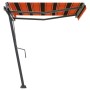 Toldo de pie retráctil manual naranja y marrón 350x250 cm de vidaXL, Toldos - Ref: Foro24-3069720, Precio: 365,53 €, Descuent...