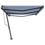 Toldo de pie automático azul y blanco 600x350 cm de vidaXL, Toldos - Ref: Foro24-3069886, Precio: 824,28 €, Descuento: %