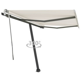 Manuell einziehbare Standmarkise creme 350x250 cm von vidaXL, Markisen - Ref: Foro24-3069717, Preis: 364,39 €, Rabatt: %