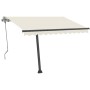 Toldo de pie retráctil manual crema 350x250 cm de vidaXL, Toldos - Ref: Foro24-3069717, Precio: 370,53 €, Descuento: %