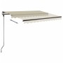 Cremefarbene manuell ausziehbare Fußmarkise 300 x 250 cm von vidaXL, Markisen - Ref: Foro24-3069697, Preis: 317,99 €, Rabatt: %