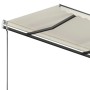 Cremefarbene manuell ausziehbare Fußmarkise 300 x 250 cm von vidaXL, Markisen - Ref: Foro24-3069697, Preis: 306,28 €, Rabatt: %