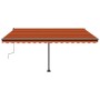 Orange and brown manual retractable foot awning 400x300 cm by vidaXL, Awnings - Ref: Foro24-3069740, Price: 453,98 €, Discoun...