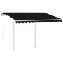 Automatic retractable awning with anthracite gray posts 3x2.5 m by vidaXL, Awnings - Ref: Foro24-3069909, Price: 468,28 €, Di...