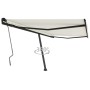 Cream retractable manual foot awning 400x350 cm by vidaXL, Awnings - Ref: Foro24-3069817, Price: 519,68 €, Discount: %