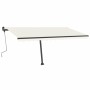 Cream retractable manual foot awning 400x350 cm by vidaXL, Awnings - Ref: Foro24-3069817, Price: 519,68 €, Discount: %