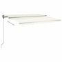 Cream retractable manual foot awning 400x350 cm by vidaXL, Awnings - Ref: Foro24-3069817, Price: 519,68 €, Discount: %