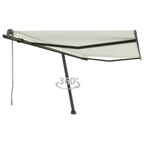 Cream automatic standing awning 400x350 cm by vidaXL, Awnings - Ref: Foro24-3069827, Price: 578,86 €, Discount: %