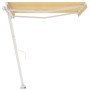 Toldo de pie retráctil manual amarillo y blanco 300x250 cm de vidaXL, Toldos - Ref: Foro24-3069498, Precio: 340,88 €, Descuen...