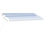 Blue and white automatic standing awning 400x300 cm by vidaXL, Awnings - Ref: Foro24-3069546, Price: 765,40 €, Discount: %