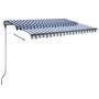 Toldo de pie automático azul y blanco 300x250 cm de vidaXL, Toldos - Ref: Foro24-3069706, Precio: 403,15 €, Descuento: %