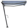 Toldo de pie automático azul y blanco 300x250 cm de vidaXL, Toldos - Ref: Foro24-3069706, Precio: 403,15 €, Descuento: %