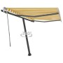 Toldo de pie retráctil manual amarillo y blanco 350x250 cm de vidaXL, Toldos - Ref: Foro24-3069718, Precio: 362,43 €, Descuen...