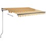 Toldo manual retráctil con LED amarillo y blanco 300x250 cm de vidaXL, Toldos - Ref: Foro24-3069703, Precio: 362,64 €, Descue...