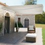 Toldo de pie retráctil manual crema 600x350 cm de vidaXL, Toldos - Ref: Foro24-3069677, Precio: 678,11 €, Descuento: %