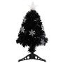 Árbol de Navidad artificial y soporte negro fibra óptica 64 cm de vidaXL, Arboles de navidad - Ref: Foro24-328460, Precio: 35...