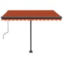 Orange and brown automatic standing awning 300x250 cm by vidaXL, Awnings - Ref: Foro24-3069710, Price: 406,41 €, Discount: %