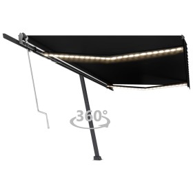 Toldo automático LED sensor de viento gris antracita 500x350 cm de vidaXL, Toldos - Ref: Foro24-3069874, Precio: 767,15 €, De...